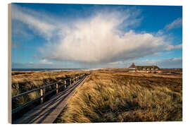 Holzbild Küstenidylle auf Sylt - Achim Thomae