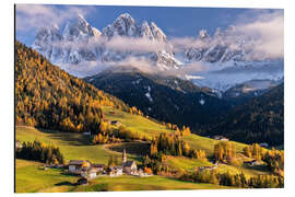 Alubild Herbst im Villnößtal Südtirol - Achim Thomae