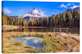 Leinwandbild Drei Zinnen Panorama, Dolomiten - Achim Thomae