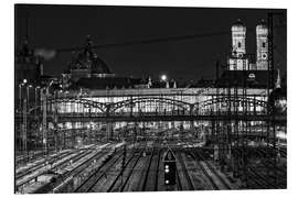 Alubild Hauptbahnhof München und Frauenkirche - Achim Thomae