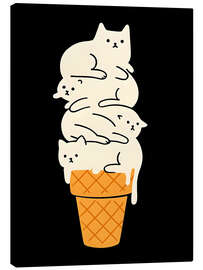 Leinwandbild Katzeneis