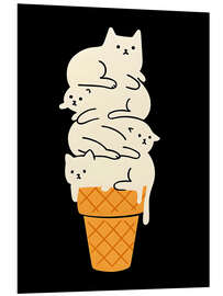 Hartschaumbild Katzeneis