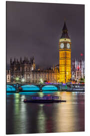 Alubild Nächtlicher Blick auf Big Ben - Melanie Viola