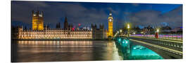 Alubild Westminster im Lichterglanz, London - Melanie Viola