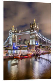 Acrylglasbild London Tower Bridge im Abendlicht