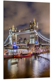 Alubild London Tower Bridge im Abendlicht