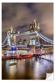 Wandsticker London Tower Bridge im Abendlicht