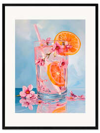 Gerahmter Kunstdruck Sommercocktail