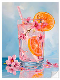 Wandsticker Sommercocktail