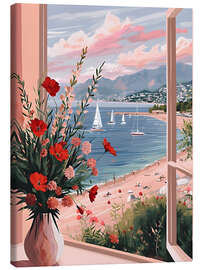 Leinwandbild Urlaubsimpressionen am Fenster - Jörg Gamroth