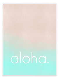 Poster Aloha, Ozean