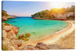 Leinwandbild Bucht von Cala Llombards auf Mallorca - pixelliebe