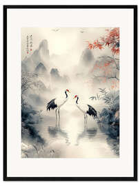 Gerahmter Kunstdruck Morgenstimmung