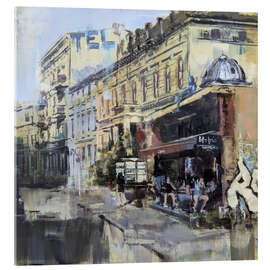 Acrylglasbild Belebte Straßenszene Bar in Potsdam - Eduard Warkentin