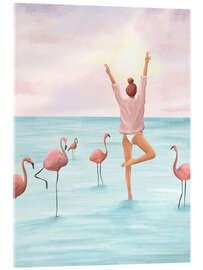 Acrylglasbild Big Flamingo - Branka Kodžoman