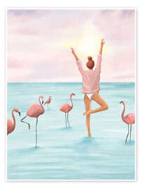 Poster Big Flamingo