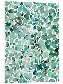 Hartschaumbild Eukalyptusmuster