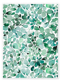 Poster Eukalyptusmuster