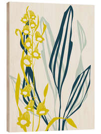 Holzbild Glockenblume - Nordische Leichtigkeit - Annick