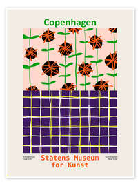 Poster Kunstausstellung Kopenhagen
