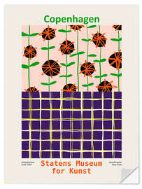 Wandsticker Kunstausstellung Kopenhagen