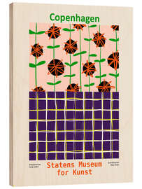 Holzbild Kunstausstellung Kopenhagen