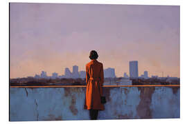 Alubild Skyline der Stadt