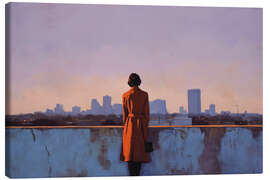 Leinwandbild Skyline der Stadt