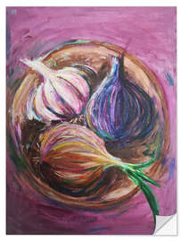 Sisustustarra Garlic and Onions - Dawn Underwood