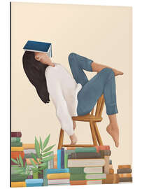 Alubild Verloren in meinen Büchern