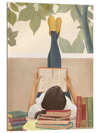 Gallery Print Bücherwurm