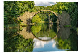 Acrylglasbild Die Rakotzbrücke in Kromlau, Sachsen - Peter Schickert