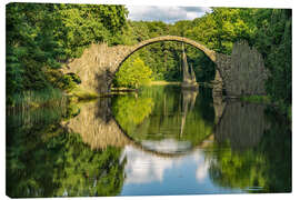 Leinwandbild Die Rakotzbrücke in Kromlau, Sachsen - Peter Schickert
