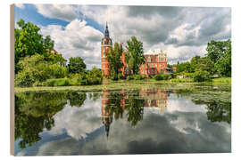 Holzbild Schloss Muskau im Muskauer Park, Sachsen - Peter Schickert