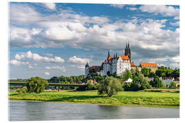 Acrylglasbild Stadt Meißen und die Elbe, Sachsen - Peter Schickert