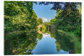Acrylglasbild Die Rakotzbrücke, Kromlau, Oberlausitz - Peter Schickert