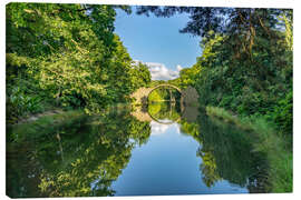 Leinwandbild Die Rakotzbrücke, Kromlau, Oberlausitz - Peter Schickert