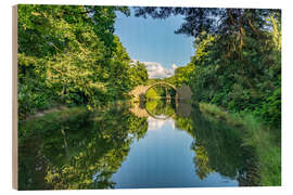 Holzbild Die Rakotzbrücke, Kromlau, Oberlausitz - Peter Schickert