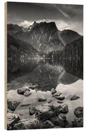 Holzbild Piburger See im Ötztal in Tirol - Christian Müringer