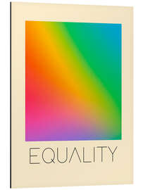 Alubild Equality Regenbogen - nobelart