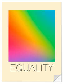 Wandsticker Equality Regenbogen