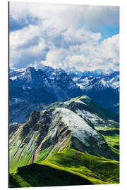 Aluminium print View of the Alps from the Nebelhorn - Rico Ködder