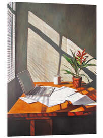 Acrylglasbild Sonniges Büro