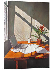 Alubild Sonniges Büro