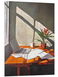 Hartschaumbild Sonniges Büro