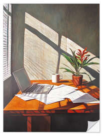 Wandsticker Sonniges Büro