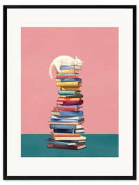 Gerahmter Kunstdruck Wo die Katze träumt