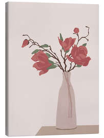 Leinwandbild Stillleben mit Rosen