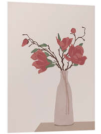 Hartschaumbild Stillleben mit Rosen