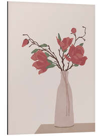 Magnettafel Stillleben mit Rosen